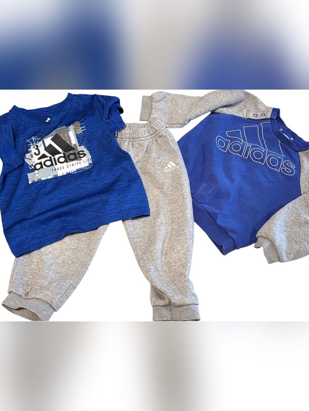 Adidas Kids' Gray Sweatpants - Cozy Athletic Bottoms